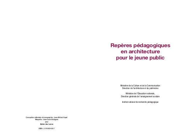 Reperes Pedagogiques En Architecture