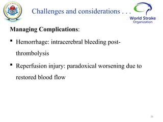 Reperfusion therapy for Acute ischemic stroke by Dr. Basil Tumaini | PPTX