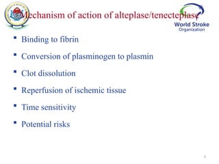 Reperfusion therapy for Acute ischemic stroke by Dr. Basil Tumaini | PPTX