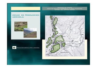 PROCESO DE DISEÑO
ZONA DE ESTUDIO: PARROQUIA LA TOMA MUNICIPIO
RANGEL DEL ESTADO MERIDA
PRODUCCION AGRICOLA (PAPA, ZANAHORIA,
AJO, ETC).
ZONAS DE PRODUCCION
AGRICOLA:
 