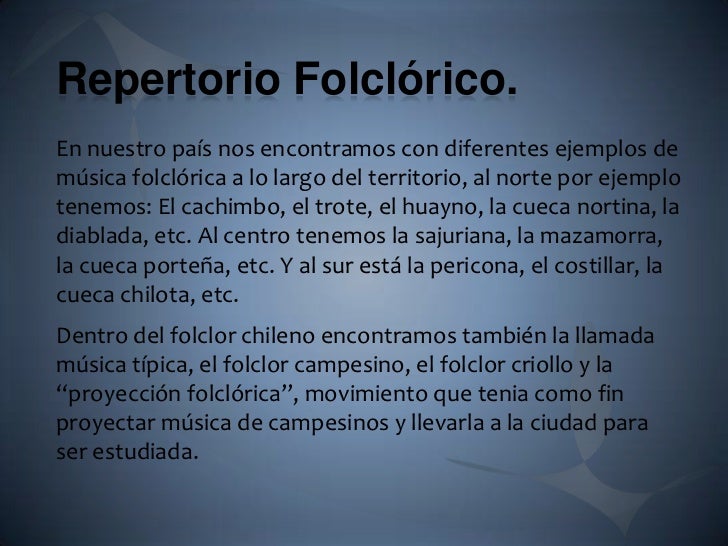 Repertorios musicales Repertorios musicales