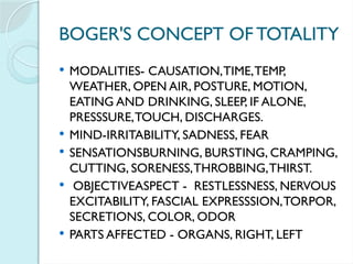 REPERTORY SEMINAR Boger synoptic key ppt | PPTX
