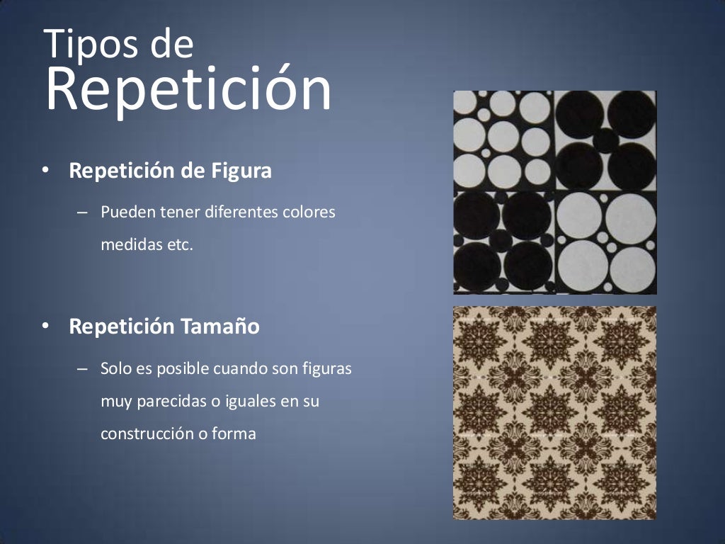 Repetición de elementos y módulos