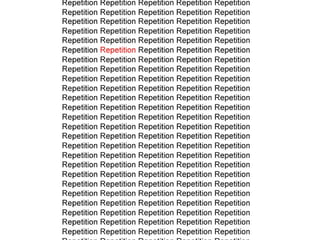 Repetition | PPT