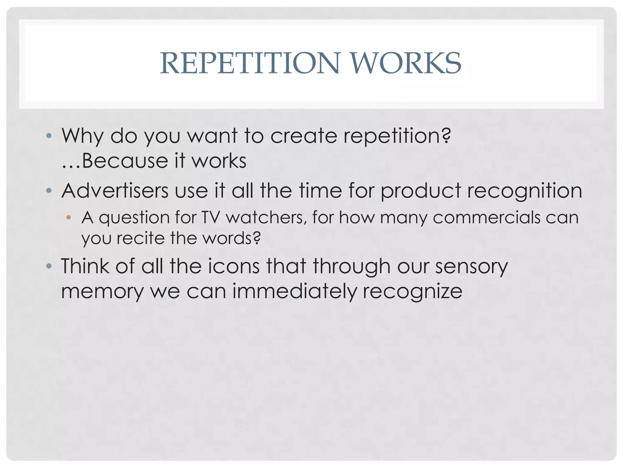 Repetition and Unity | PPTX