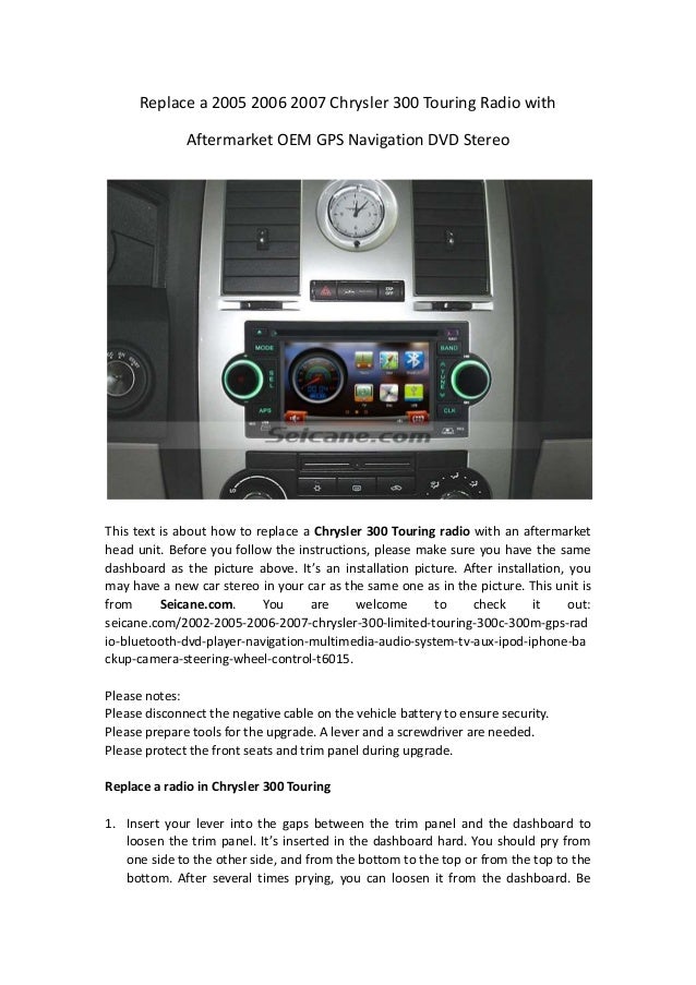 2005 Chrysler 300 Stereo Wiring Diagram