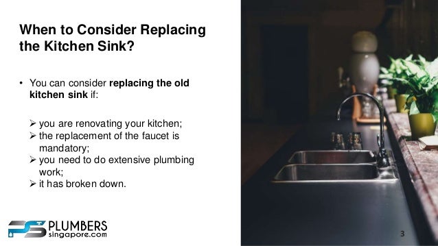 Replace Kitchen Sink In Singapore