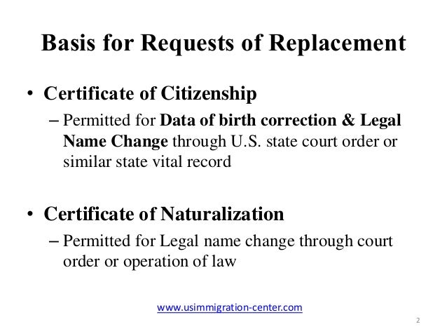 How can you get a replacement citizenship certificate?