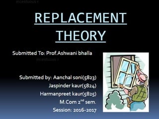 Replacement theory