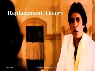 Replacement Theory
4/10/2013 Babasabpatilfreepptmba.com
 