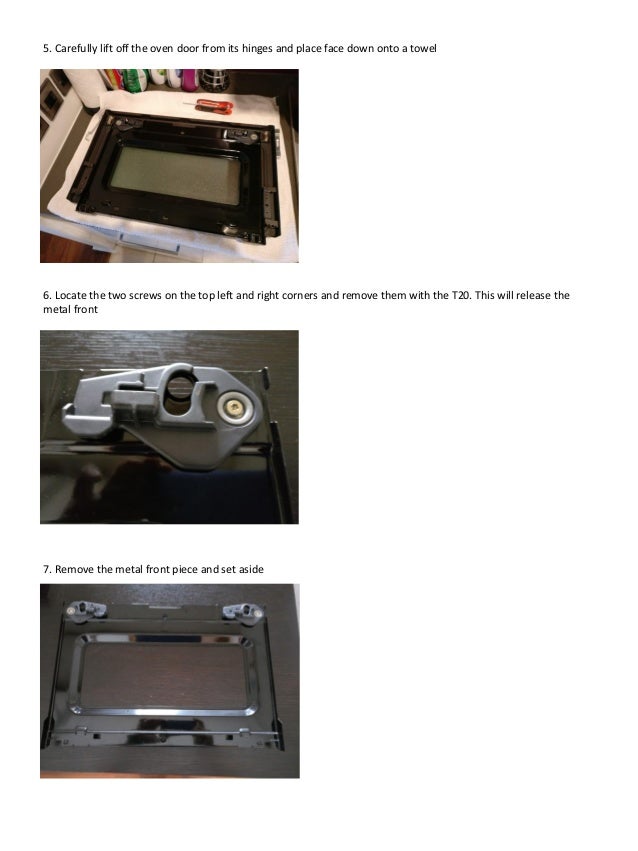 Replacing Inner Glass Door Siemens Microwave Oven Hb86k570b