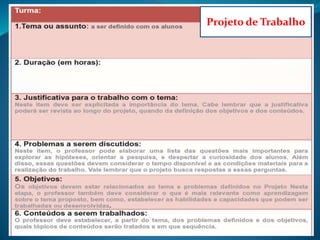 Projeto de Trabalho
 