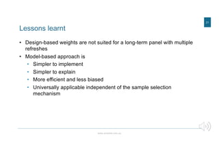 Weighting a probability online panel with multiple waves of recruitment ...
