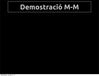 Demostraci M-M




Wednesday, January 2, 13
 
