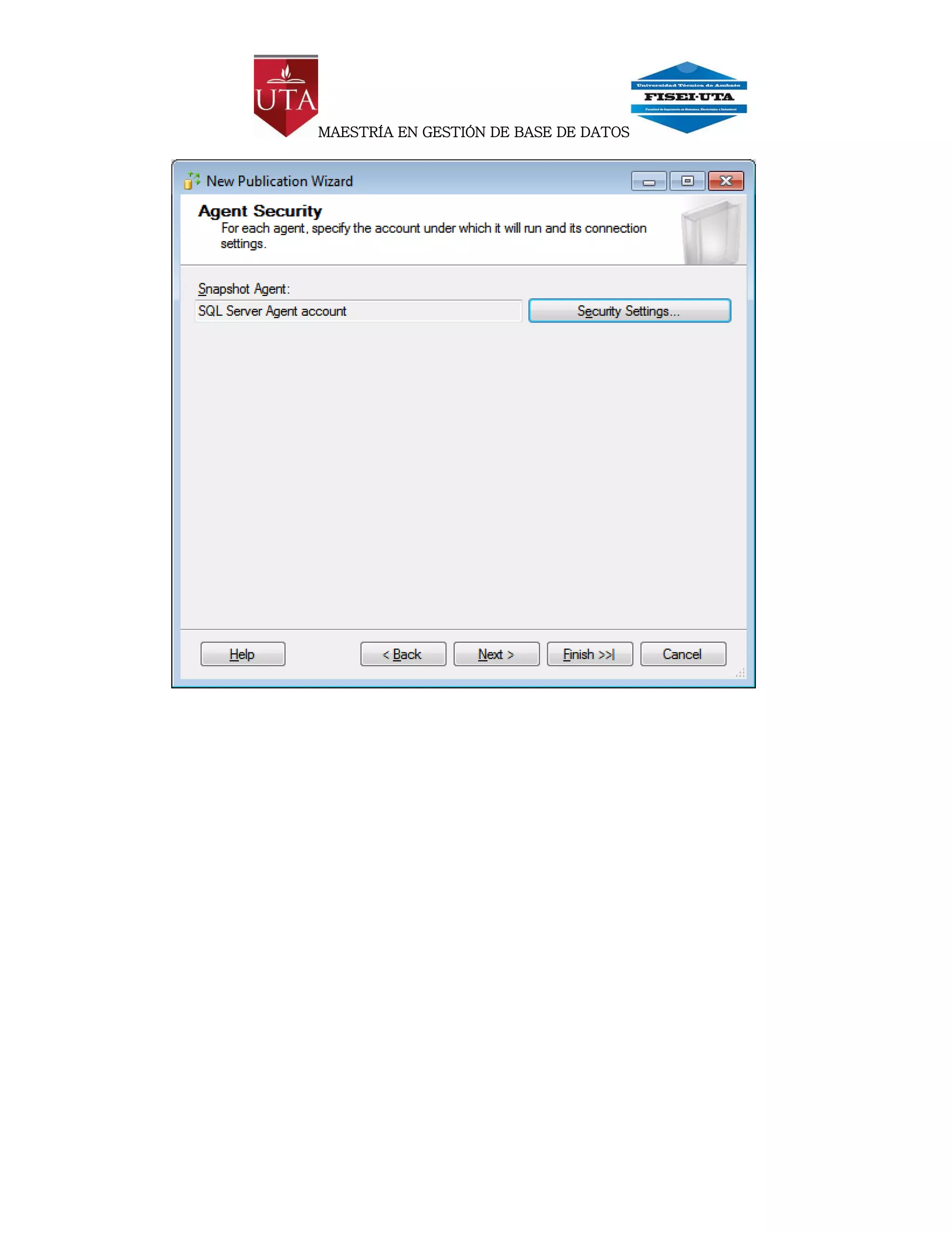 MAESTRÍA EN GESTIÓN DE BASE DE DATOS
 