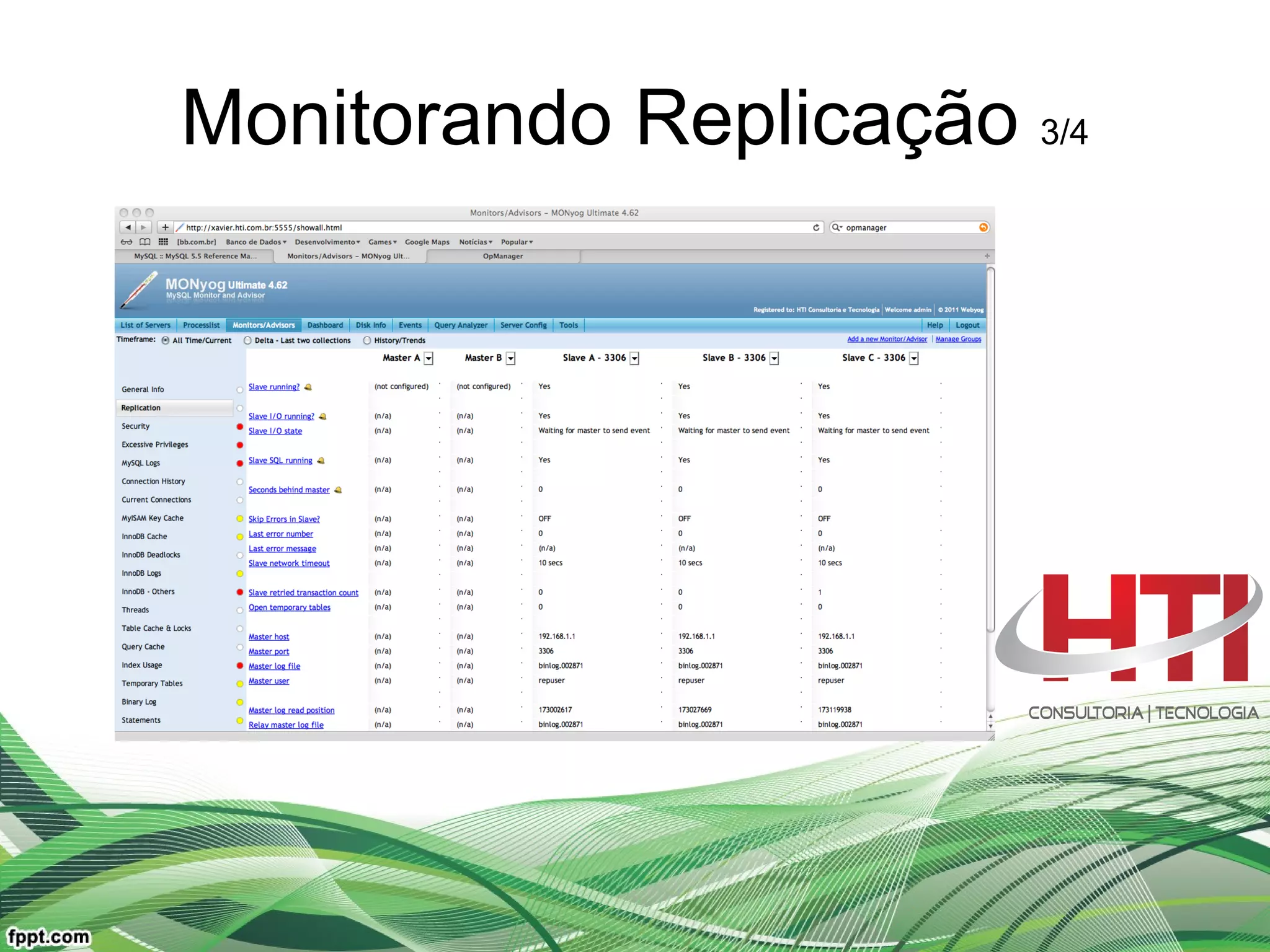 Monitorando Replicação  3/4 