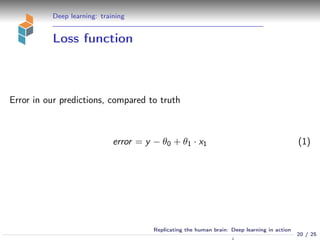 Replicating the human brain: Deep learning in action | PPT