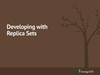 Developing with
Replica Sets

 
