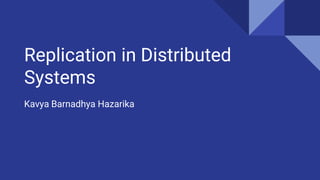 Replication in Distributed Systems | PPTX