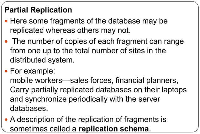 Replication in Distributed Database | PPTX