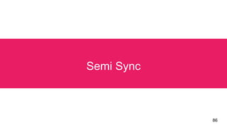 86
Semi Sync
 