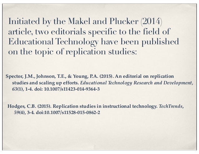 Step 3: Determine whether a replication-based dissertation is right for you | Lærd Dissertation dissertation and replication study