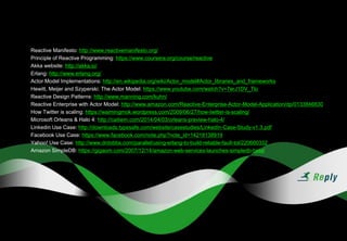 Actor Model & Reactive Manifesto | PPT