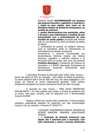 Representação do MPCO