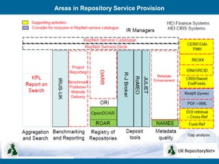 Areas in Repository Service Provision
 