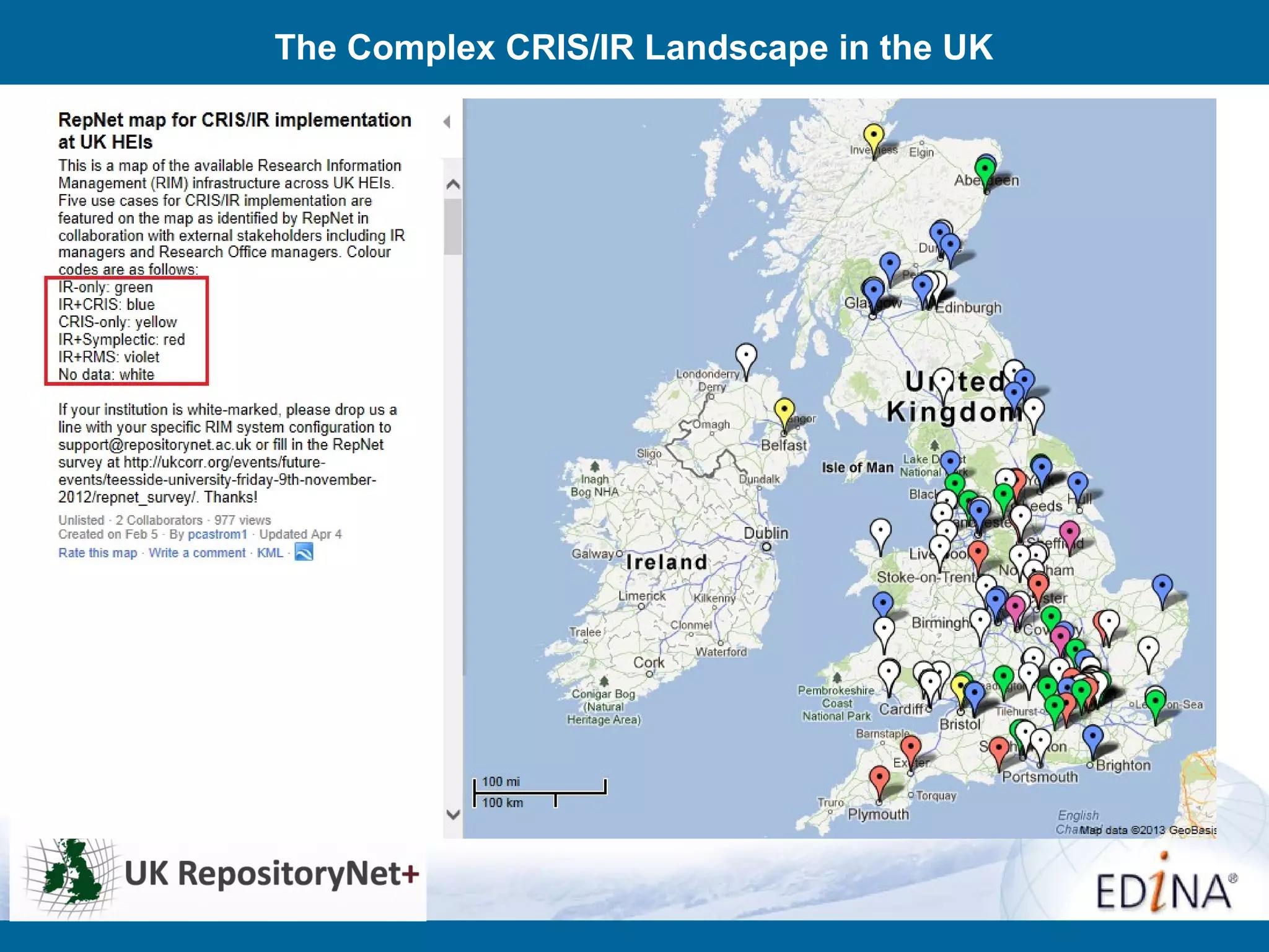 The Complex CRIS/IR Landscape in the UK
