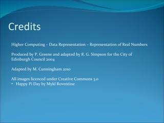 Representation of Real Numbers | PPT