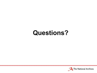 Questions?
 