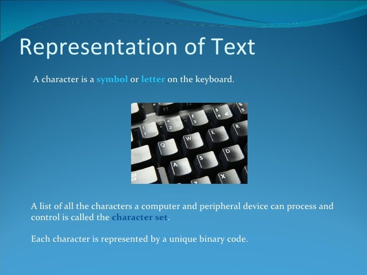 Representation of Text