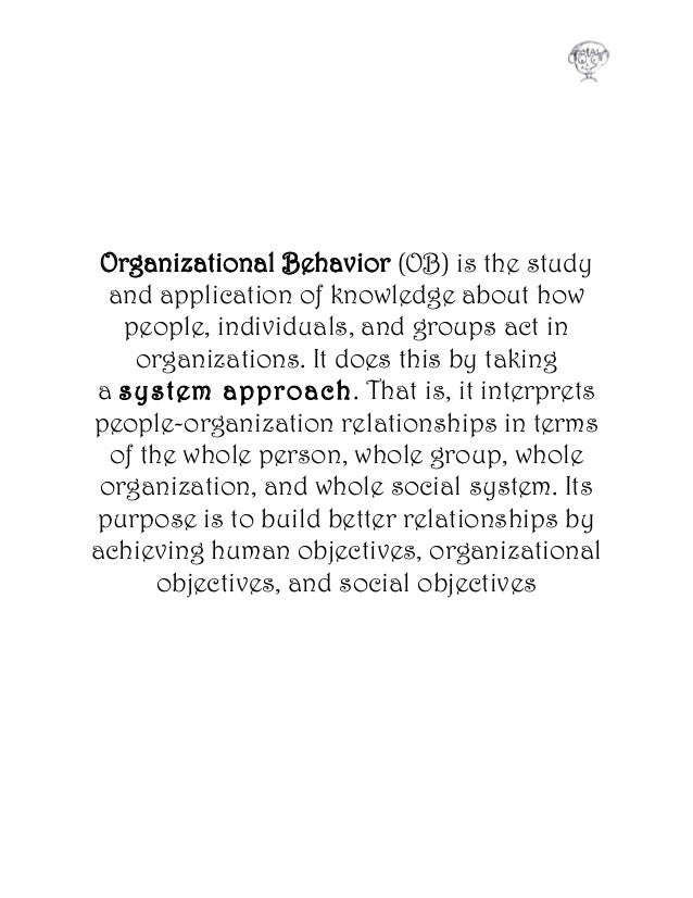 human behavior in organization case study Ol 500 milestone one guidelines and rubric the final project for this course is the creation of a case study analysis through the practice of analysis and application of human behavior theories and concepts, you will develop your critical thinking skills and the ability to properly diagnose root causes of organizational issues while. human behavior in organization case study Ol 500 milestone one guidelines and rubric the final project for this course is the creation of a case study analysis through the practice of analysis and application of human behavior theories and concepts, you will develop your critical thinking skills and the ability to properly diagnose root causes of organizational issues while.