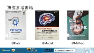 推薦參考書籍
39
建Model撈Data 學Method
 