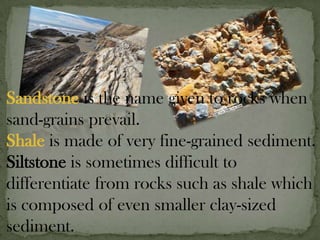 formed from the products of the mechanical breakup of other rocks.