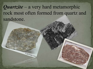 the for the rock that is buried.Differential  Stress – forces that generate mountains are unequal in different directions.- differential stress acts mainly as along the plane.
