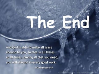 The End

GROUP 3             13
 