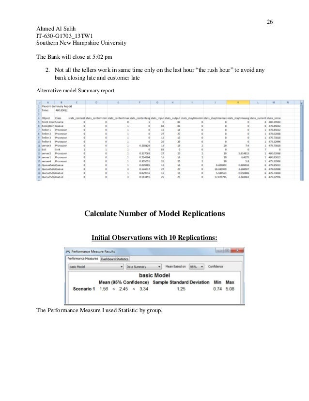 Simulation for Bank Teller System