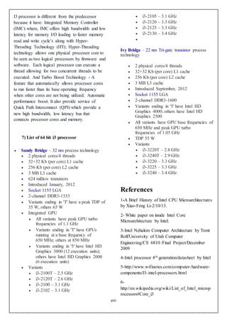 Intel i3 processor | DOCX