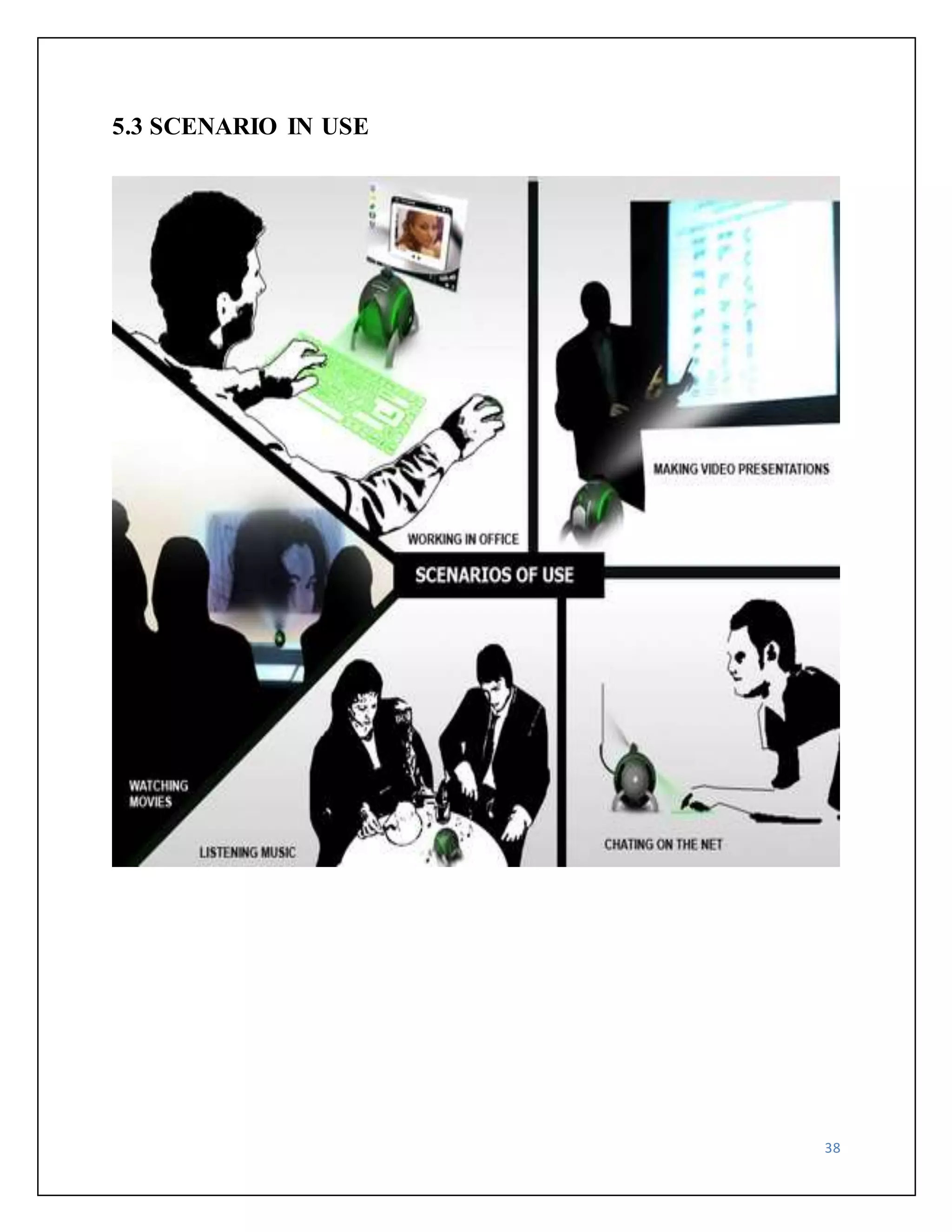 38 
5.3 SCENARIO IN USE 
 