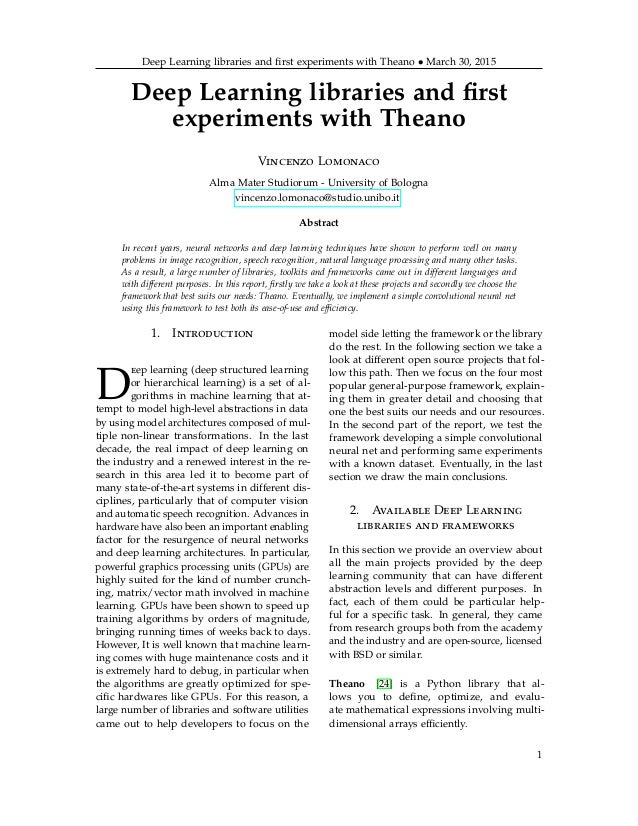theano deep learning