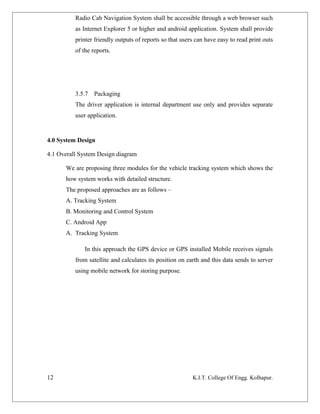 Vehicle Tracking System Android Project Report | DOC