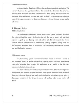 Vehicle Tracking System Android Project Report | DOC
