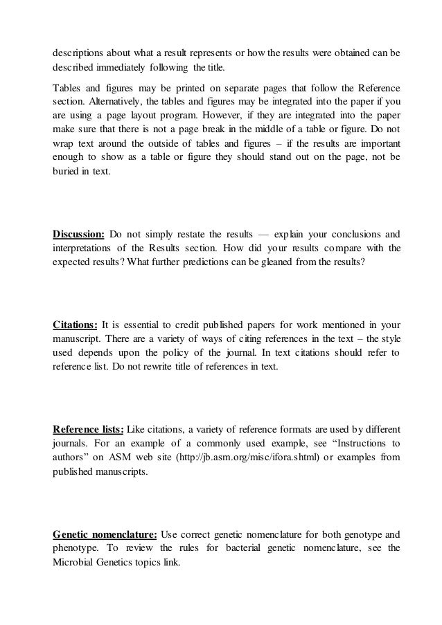 scientific paper results section example