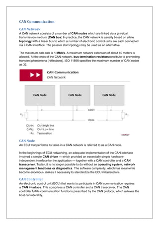 A SEMINAR REPORT ON CAN BUS PROTOCOL | PDF