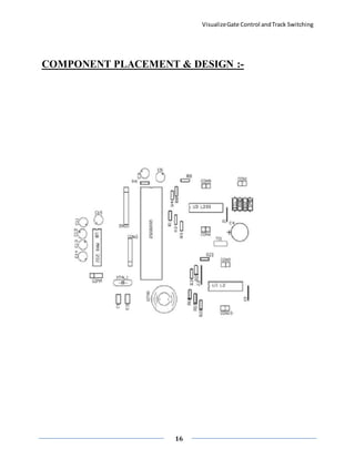 VisualizeGate Control andTrack Switching
16
COMPONENT PLACEMENT & DESIGN :-
 