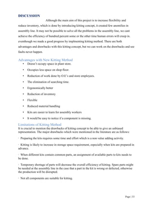 Kitting Method kitting method | PDF
