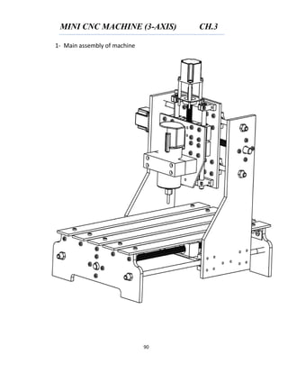 MINI CNC MACHINE (3-AXIS) CH.3
90
1- Main assembly of machine
 