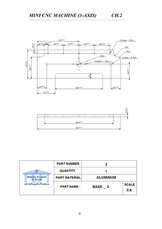 MINI CNC MACHINE (3-AXIS) CH.2
9
 